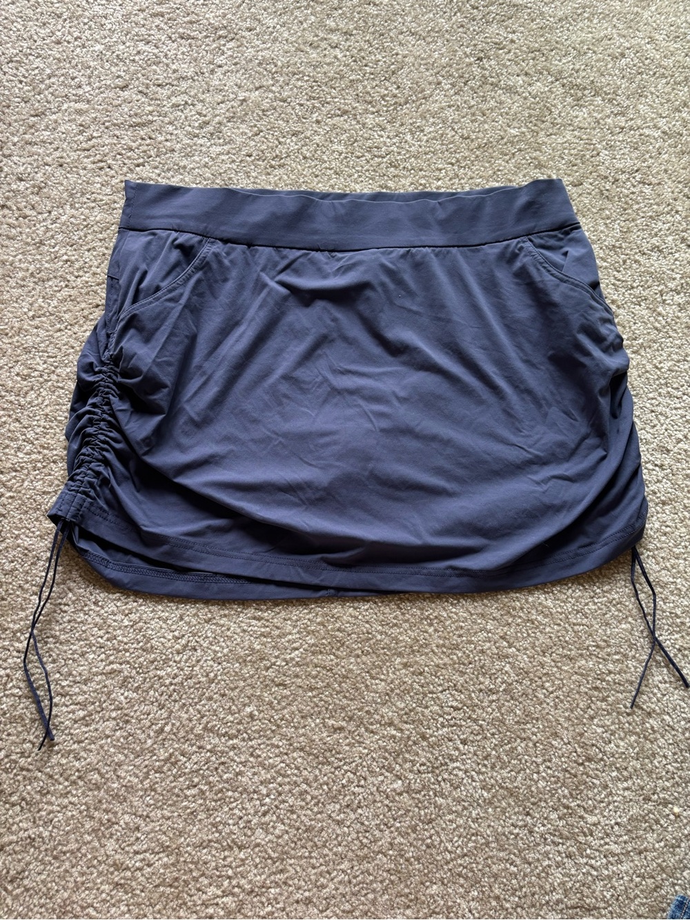 Columbia Women's Dark Navy Athletic Skort with Side Drawstrings